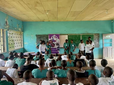 Menstrual-health talk at Baptist High School